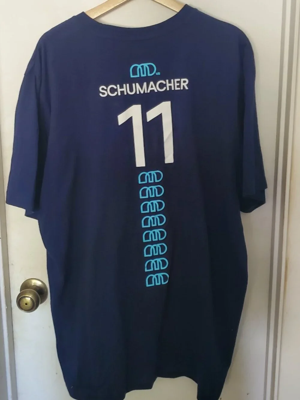 Adidas Lovb Madison Annie Drews Shumacher #11 Navy T-Shirt Men's Size 2X